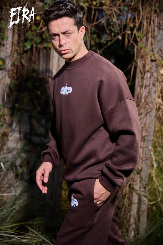 Eternal Eira Puff crew neck brown