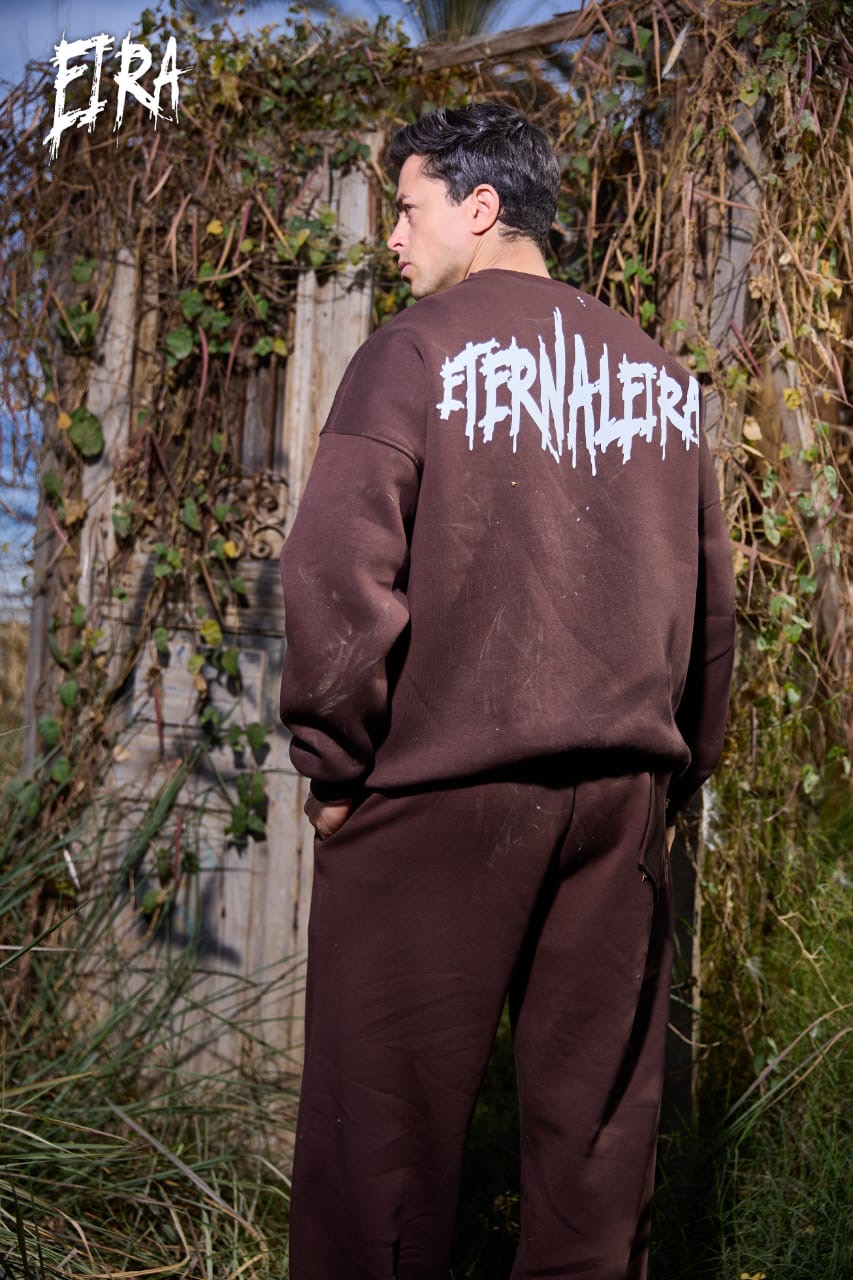 Eternal Eira Puff crew neck brown